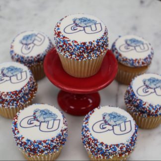 school logo cupcakes