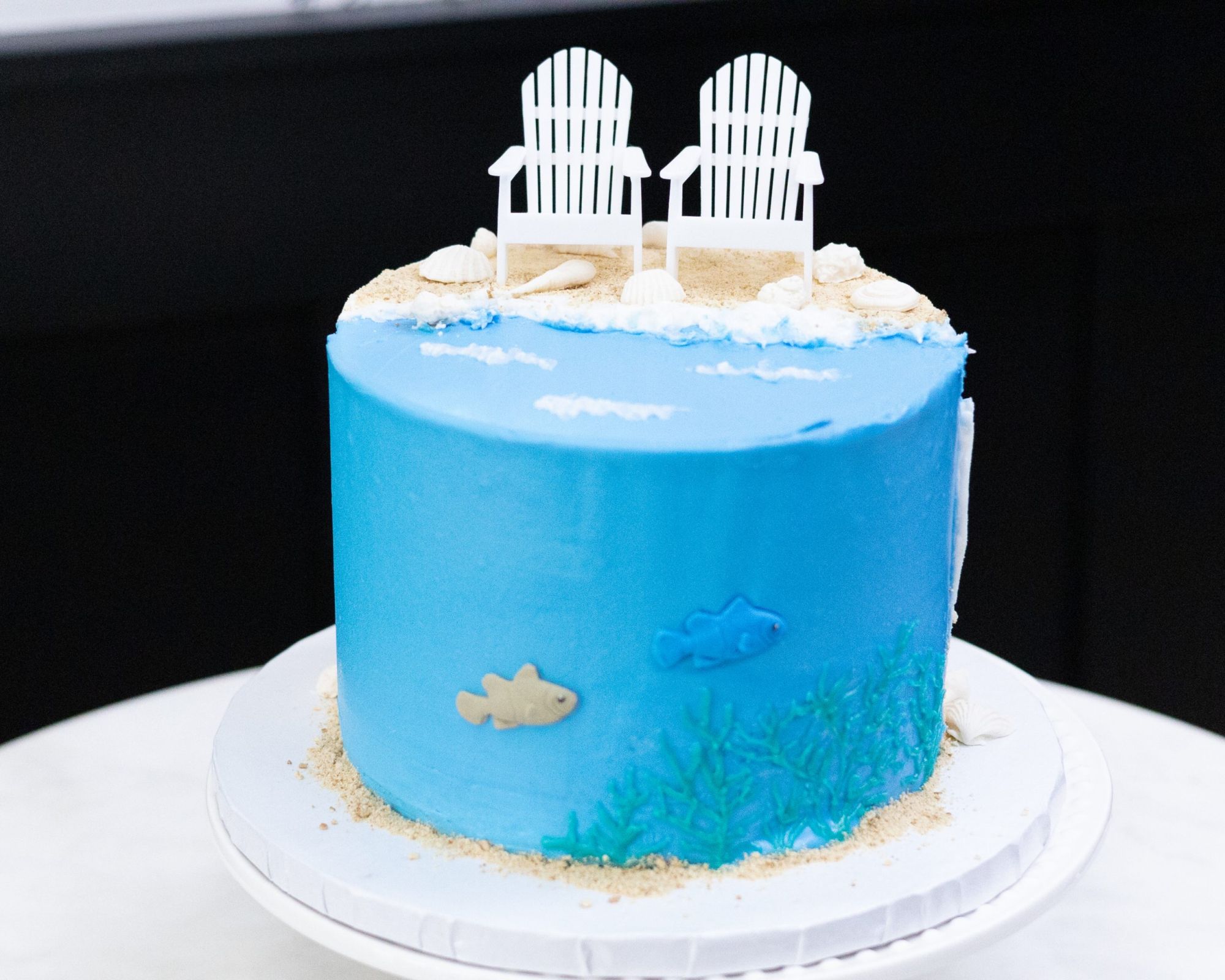 Beach Theme Cake | Byrdie Girl Custom Cakes