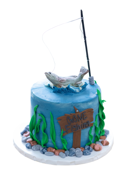 gone fishing cake
